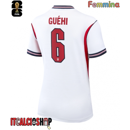 Inghilterra Marc Guehi #6 Prima Maglia Femmina Mondiali 2026 Manica Corta
